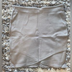 Talula Nude Stretchy Mini Skirt